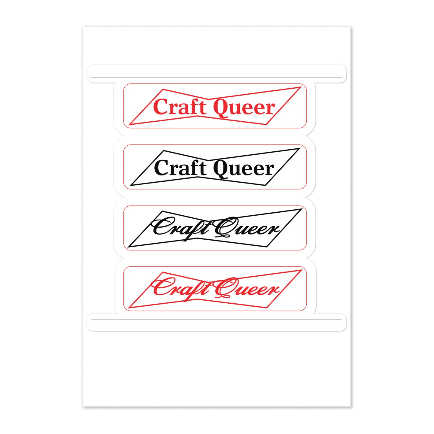 Craft Queer Sticker sheet